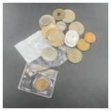 Bag of miscellaneous foreign coins
