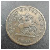 1850 Bank of Canada Penny