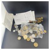 Miscellaneous bag of foreign coins