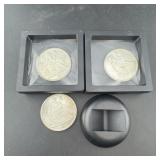 Three replica 1836 Goldbreck dollars