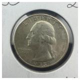 1935 Silver Washington Quarter
