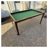 Metal Frame Gaming Table, Approximately 64" Wide