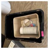 Large Storage Tote And Two Smaller Ones, Large Tot