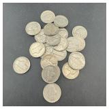 Lot Of 22 Collectible Jefferson Nickels; 1950s