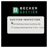 Inspection Dates:  Sunday, November 2nd: 11 A.m.-
