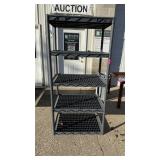 Five-Tier Poly Shelving Unit; Measures approximate