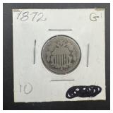 1872 Shield Nickel