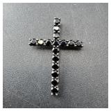 Sterling Silver Epiphony  Cz Cross Pendant Fe 925
