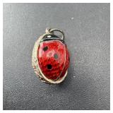 Sterling Silver Lady Bug Pendant .925, , 5.5 Grams