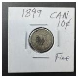 1899 Canadian Silver Dime
