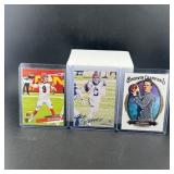 Three Joe Burrow Rookie Football Cards