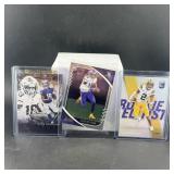 Three Justin Jefferson Rookie Football Cards