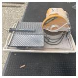 Feller TM-75 Tile Saw, 10" Blade, Electrolux, Work