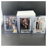 Three Victor Wembanyama Rookie Basketball Cards