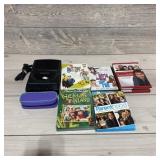 Magnavox tape recorder, DVD sets, Vivitar camera