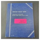 Indian Head Cent Book 1856ï¿½1909, Partial Book