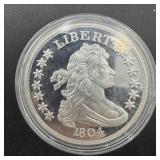 Copy Silver-clad 1804 Draped Bust Dollar