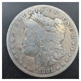 1881-s Morgan Silver Dollar
