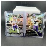 Two Jordan Addison Prizm Rookie Football Cards