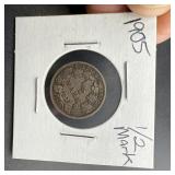 1905 Half-mark Silver Coin