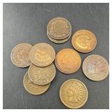 Lot Of 10 Early 1900s Indian Head Cents