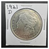 1921-d Morgan Silver Dollar