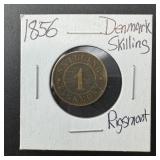1856 Denmark Gillings Coin