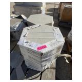 White Hexagon Floor Tile ï¿½ 120 sq ft; Approximate
