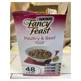 Lot Of Fancy Feast Poultry And Beef Cat Food, Box