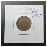 Indian Head Civil War Token