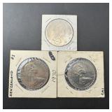 New Zealand One Dollar Coins