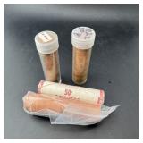 4 Rolls Memorial Pennies, Mint Condition