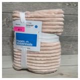 Twin sized faux fur blanket - NIP