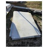 Lot of Pegboard Sheets; Approximately eight partia