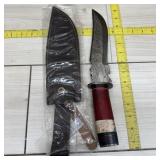 Large Damascus Bowie Knife
