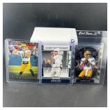 Three Jordan Love Rookie Football Cards