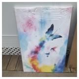 Butterfly Picture Framed Art 24"x36"; Framed but