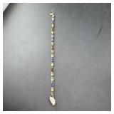 Ross Simons Sterling Silver Multi-Stone Bracelet R