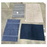 (4) Various Runner Rugs & Throw Rugs Various Sizes