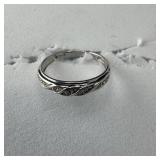 Sterling Silver Band .925 3/4, , 1.2 Grams