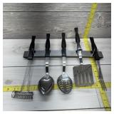 5-piece Cutco Kitchen Utensil Set, Includes Rack