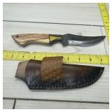 Lmk Damascus Knife With Sheath (8-inch Blade)