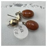Cit Sterling Silver Earrings Cit .925 Mexico, , 8.
