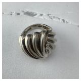 Sterling Silver Dome Ring .925 7-1/4, , 12.4 grams