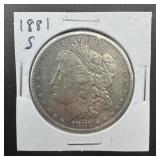 1881-s Morgan Silver Dollar