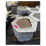 Red Hexagon Floor Tile ï¿½ 72 sq ft; Approximate cov