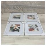 4 framed artwork pieces - NIB