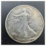 1940-s Walking Liberty Silver Half Dollar