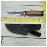 Lmk Damascus Knife With Sheath (8-inch Blade)