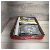 Flat of local calendars & ERTL tractor poster